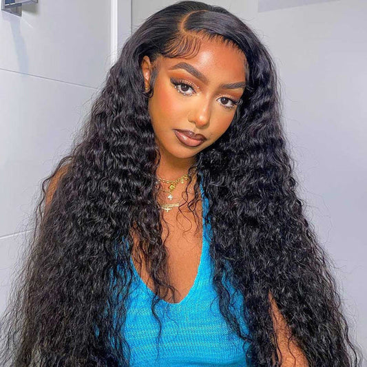 Premium 10A 13x6 Lace Front Wig 6x5 Ready To Go Human Hair Wig Brazilian Deep Wave