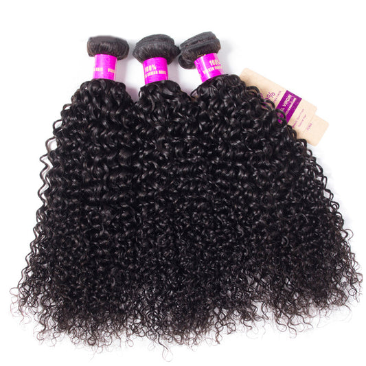 10A Malaysian Jerry Curly Hair 1/3/4 Bundles Deal 100% Remy Human Hair Weave