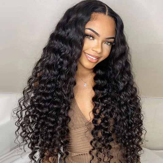 Loose Deep Wave Lace Front Wigs 6x5 Gluelss Lace Human Hair Wigs