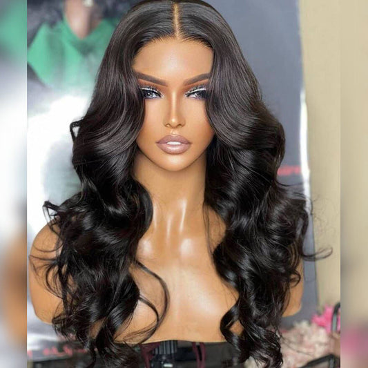 Elegant Double Drawn Chest Length 5x5 Glueless Closure Ready To Go Wig 13x6 Lace Front Human Hair Wigs