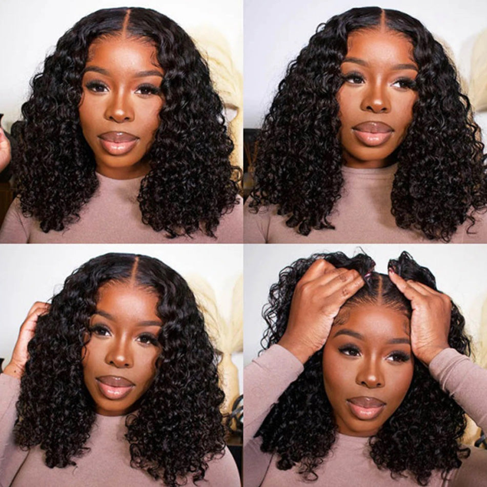 Transparent 13x6 Lace Front Wig 5x5 Glueless Ready To Go Human Hair Wigs