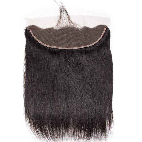 10A Straight Human Hair 3 Bundles With 13x4 Full Frontal Lace 100% Remy Human Hair