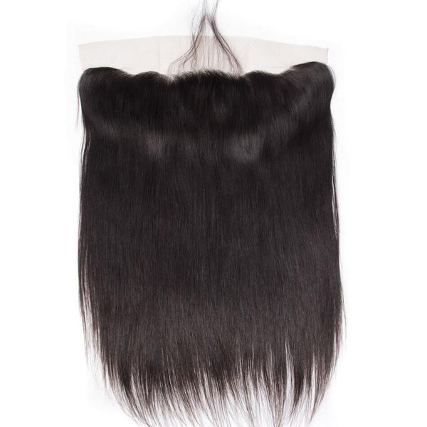 10A Straight Human Hair 3 Bundles With 13x4 Full Frontal Lace 100% Remy Human Hair