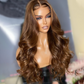 Luxury Brown Colored 5x5 Glueless Lace Closure Ready To Go Human Hair Wigs