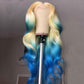 Ombre Blonde Colored 13x6 Lace Front Human Hair Wigs Body Wave