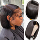 210% Density BOB 13x6 Lace Front Wig 5x5 Lace Glueless Ready To Go Human Hair Wigs Straight Hair