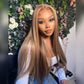 SUPER DEAL ! 4/27# Highlight Colored 13x6 Lace Front Human Hair Wigs