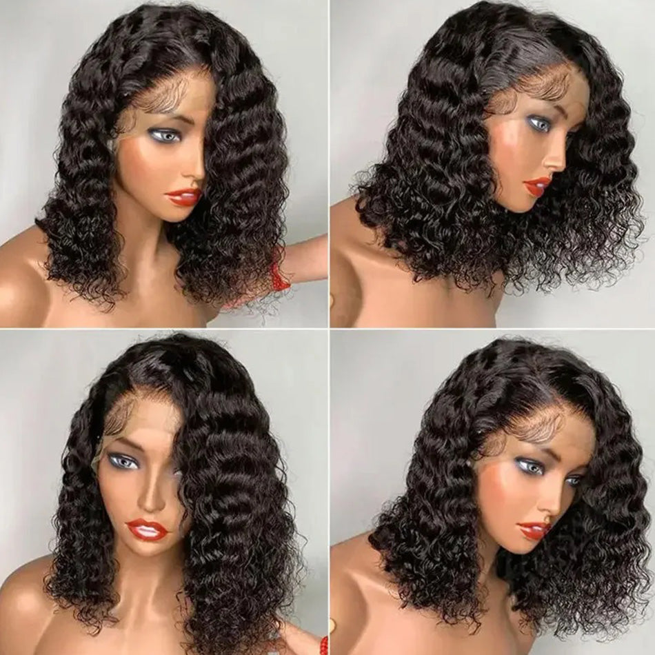 Transparent 13x6 Lace Front Wig 5x5 Glueless Ready To Go Human Hair Wigs