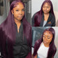 Dark Purple Colored  13x6 Lace Front Closure Wig 5x5 Glueless Ready To Go Human Hair Wig