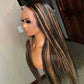 1B/27# Highlight Blonde Colored 13x6 Lace Front Closure Wig 5x5 Ready To Go Human Hair Wigs Straight