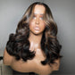 Highlight Brown Wig 5x5 Glueless Ready To Go Wig Very Full And Bouncy