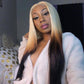 Customized Ombre 613 Blonde Brown Colored 13x6 Transparent HD Lace Front Human Hair Wig