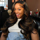 Highlight 1B/30# Colored 13x6 Lace Closure Front Wig 5x5 Glueless Ready To Go Human Hair Wig
