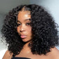 Transparent 13x6 Lace Front Wig 5x5 Glueless Lace Closure Curly Put On And Go Human Hair Wigs