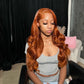 Orange Ginger Colored 13x6 Lace Front Closure 6x5 Glueless Ready To Go Human Hair Wigs