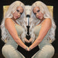 10A 250% Density Platinum Colored 13x6 Lace Human Hair Wigs