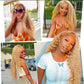 Honey Blonde Colored Lace Front Human Hair Wigs Glueless Wigs Water Wave