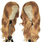 Premium 10A 210% Density Honey Blonde Colored 13x6 Lace Front Wig 6x5 Glueless Ready To Go Human Hair Wigs Body Wave