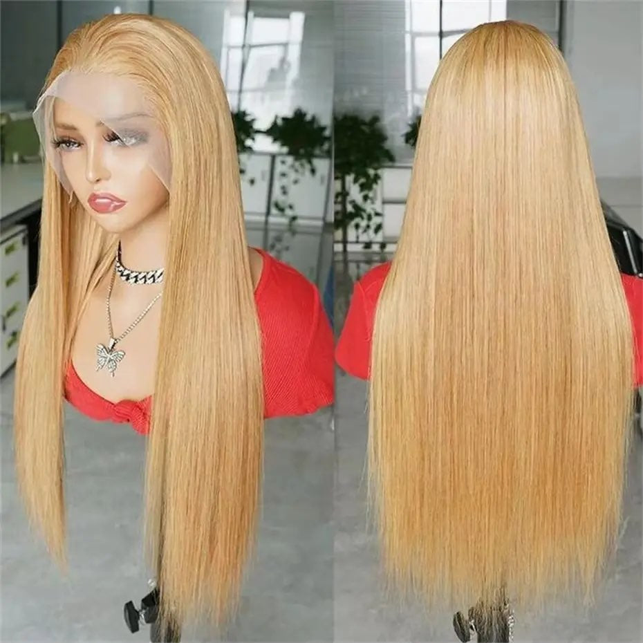 SUPER DEAL ! Honey Blonde Colored 13x6 Lace Front Human Hair Wigs