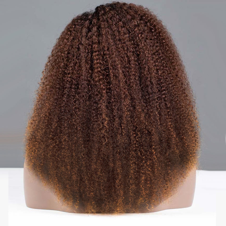 Special Offer ! Znuie Same Ombre Brown Colored 6x5 Glueless Lace Wigs Human Hair Ready To Wear