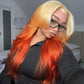 Ombre Blonde Colored 13x6 Lace Front Human Hair Wigs Body Wave