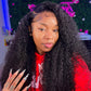 Premium 10A Transparent 13x6 Lace Front 6x5 Glueless Afro Kinky Curly Human Hair Wigs