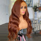 Little Reddish Brown Colored 13x6 Lace Front Closure Wig 5x5 Glueless Ready To GoHuman Hair Wigs Body Wave