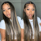 1B/27# Highlight Blonde Colored 13x6 Lace Front Closure Wig 5x5 Ready To Go Human Hair Wigs Straight