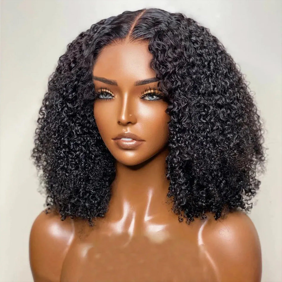 Transparent 13x6 Lace Front 5x5 Glueless Lace Closure Wig Curly Human Hair Wigs Ready To Wear