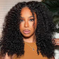 Premium 10A Pre Plucked 6x5 Glueless Lace Closure Wig Kinky Curly Ready To Wear Human Hair Wigs-064