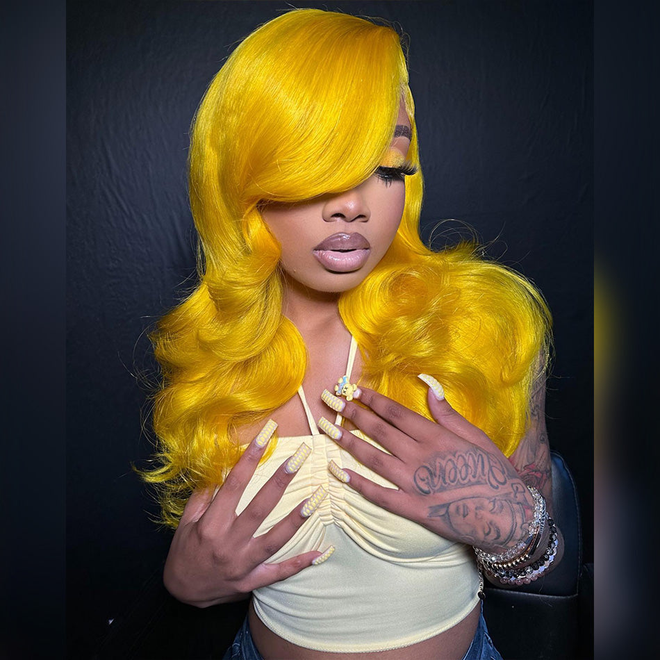 10A 250% Density HD Transparent 13x6 Lace Front Human Hair Wig