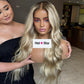 250% Density Balayage Blonde And Brown 13x6 Lace Front Human Hair Wigs