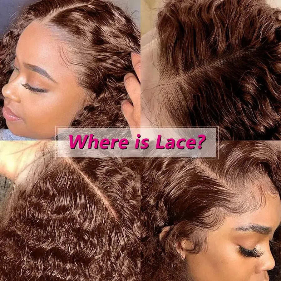 Chocolate Brown Colored 13x6 Lace Front Closure Wig 5x5 Glueless Ready To Go Human Hair Wig