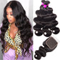 10A Body Wave Human Hair 3 Bundles With 5x5 Closure 100% Remy Human Hair