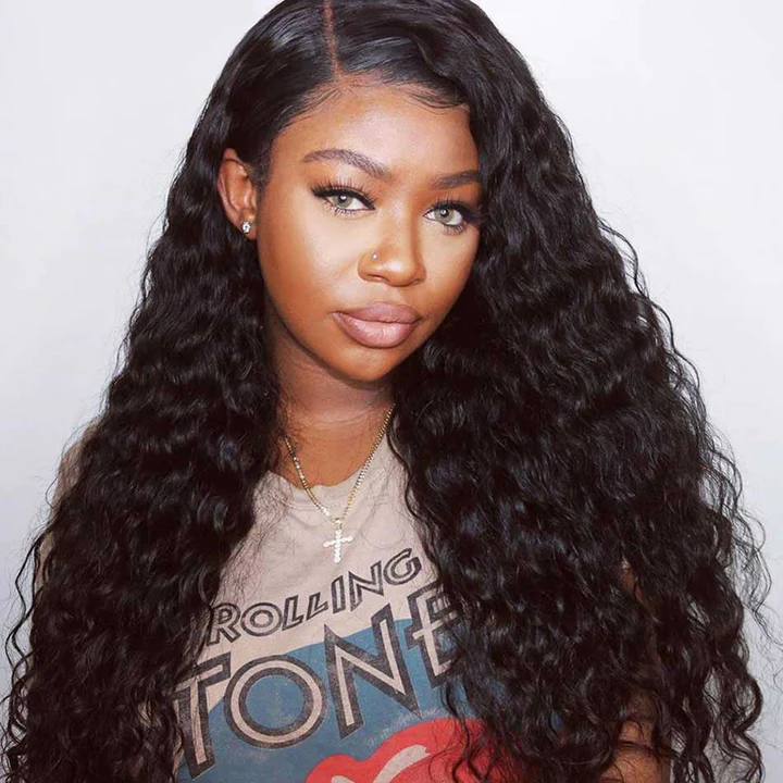 Transparent 5x5 13x6 Lace Front Closure Human Hair Wigs Water Wave