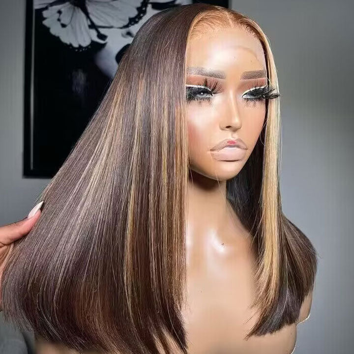 Hairstylist Works 210% Density Balayage 4/27# Colored 13x6 Lace Front Wig 5x5 Glueless Lace Closure Ready To Wear Human Hair Wigs