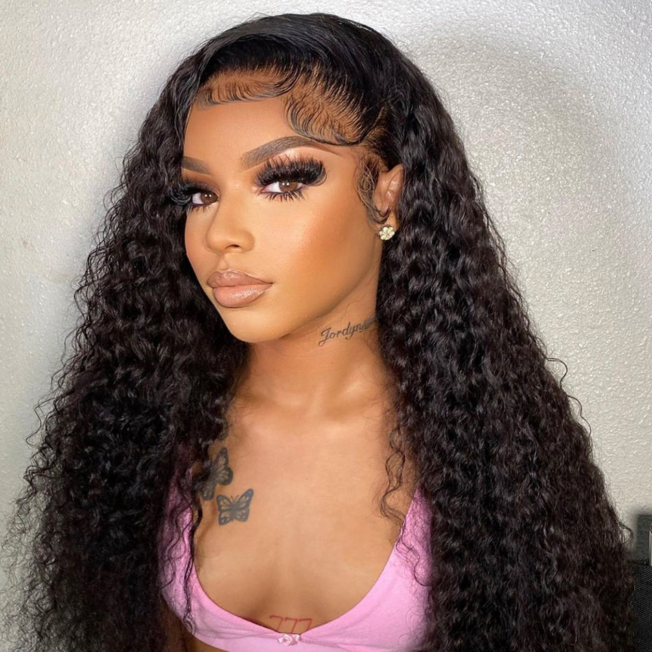 Transparent 13x6 Lace Front Closure Wig 6x5 Ready To Go Human Hair Wigs Malaysian Jerry Curly Wigs