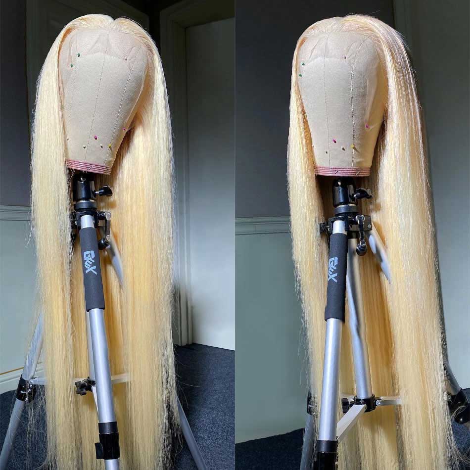 SUPER DEAL ! 613 Blonde HD Transparent 13x4 13x6 Lace Front Straight Human Hair Wigs