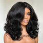 250% Density Curtain Bang Layered Cut Glueless Lace Wig