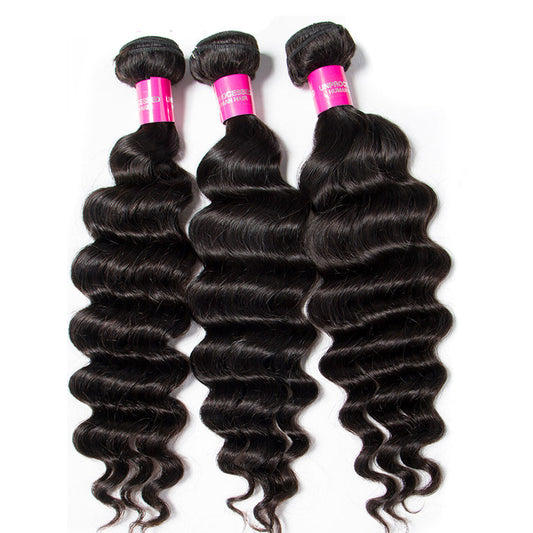 10A Brazilian Loose Deep Wave Hair 1/3/4 Bundles Deal 100% Remy Human Hair Weave