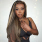 1B/27# Highlight Blonde Colored 13x6 Lace Front Closure Wig 5x5 Ready To Go Human Hair Wigs Straight