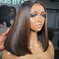 Balayage 1B/30# Colored BOB HD Transparent 13x6 Lace Front Wig 5x5 Glueless Ready To Go Human Hair Wig