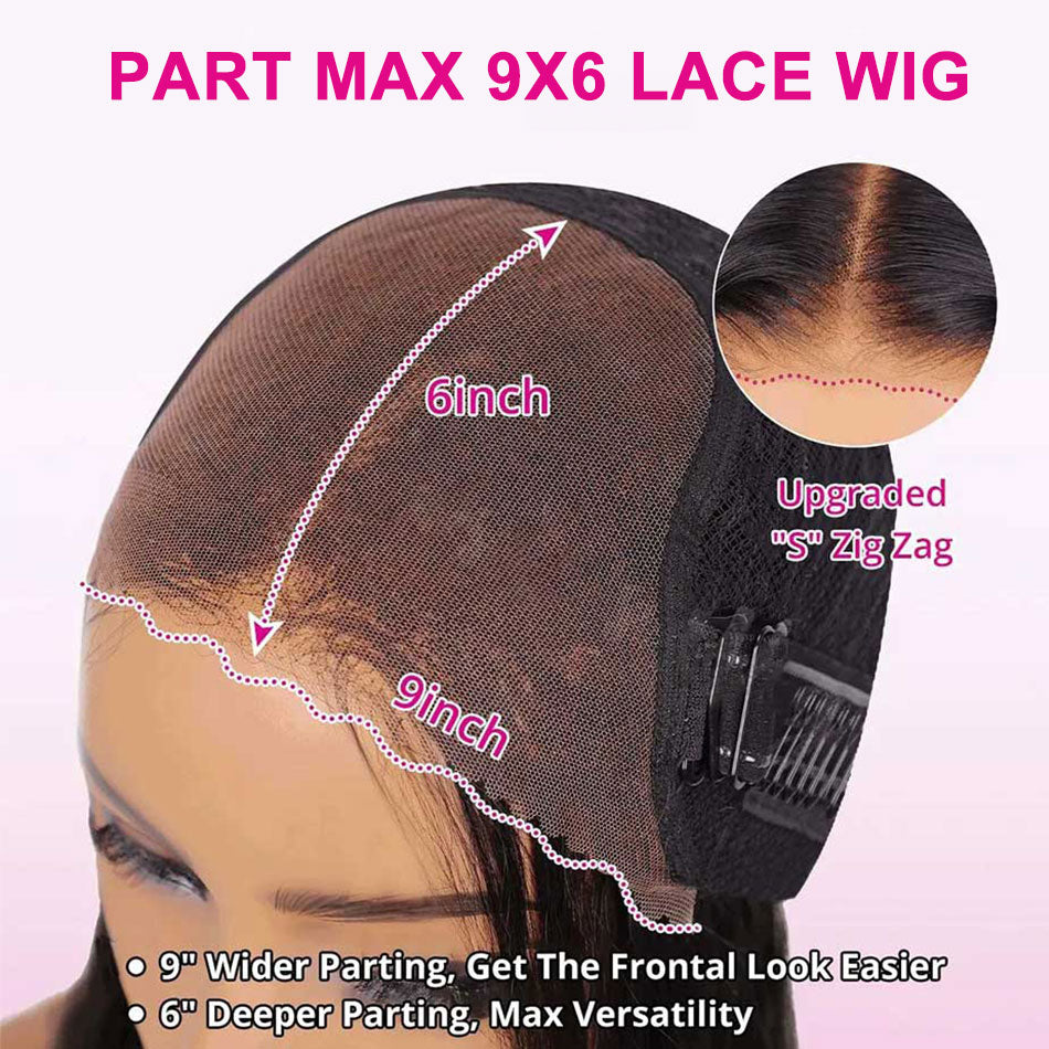Premium 10A Pre Plucked 6x5 Glueless Lace Closure Wig Kinky Curly Ready To Wear Human Hair Wigs-064