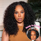 Premium 10A Pre Plucked 6x5 Glueless Lace Closure Wig Kinky Curly Ready To Wear Human Hair Wigs-064