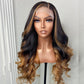 Ombre 1B/27 13x6 Lace Front Closure Wig 5x5 Glueless Ready To Go Human Hair Wigs