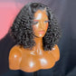 Eurasian Curly Glueless Lace Human Hair Wigs Ready To Wear