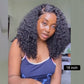 Eurasian Curly Glueless Lace Human Hair Wigs Ready To Wear