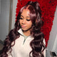 Dark Purple Colored  13x6 Lace Front Closure Wig 5x5 Glueless Ready To Go Human Hair Wig