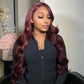 Plum Colored HD Transparent 5x5 Glueless Ready Go Wig  13x6 Lace Front Human Hair Wig