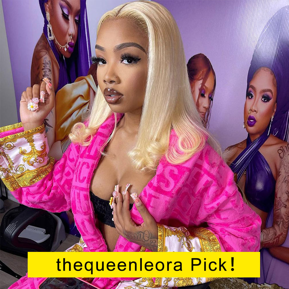SUPER DEAL ! 613 Blonde HD Transparent 13x4 13x6 Lace Front Straight Human Hair Wigs